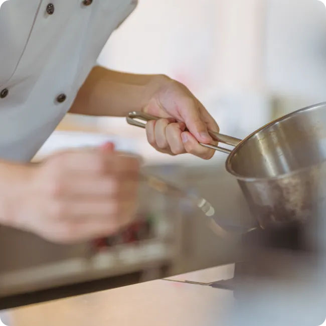 料理の様子の画像