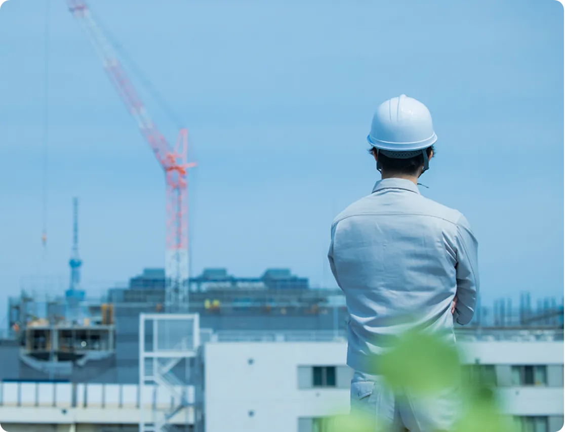 建設現場の様子の写真